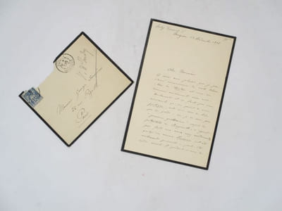 Lettre autographe signée