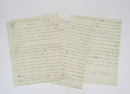 Expériences - Chronique cinématographique : manuscrit autographe signé
