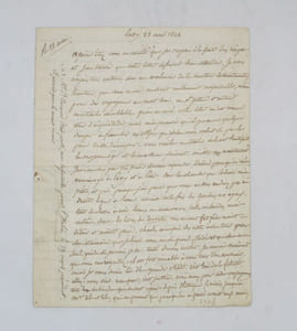 Lettre autographe signée