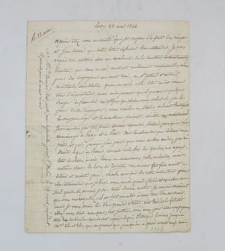 Lettre autographe signée. BÉRANGER (Pierre-Jean)