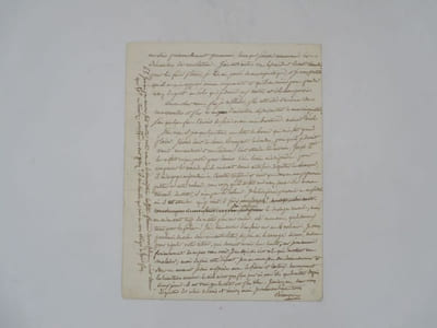 Lettre autographe signée