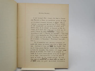 Ceylan l'île sacrée : manuscrit autographe signé