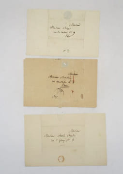 3 lettres autographes dont 2 signées. SCRIBE (Eugène)