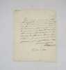 Lettre autographe sign&eacute;e. MALIBRAN [GARCIA (Mar&iacute;a-Felicia) pseud.]