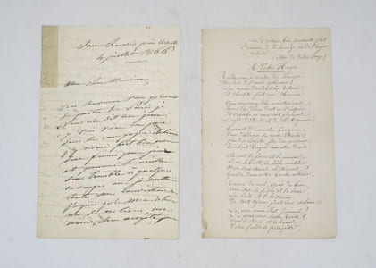 Lettre autographe signée