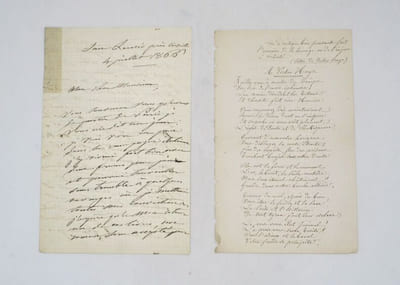 Lettre autographe signée