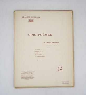 Ensemble de 14 grands formats musicaux de poèmes de Baudelaire. BAUDELAIRE (Charles)