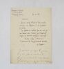Lettre autographe sign&eacute;e. ROSNY AIN&Eacute; [BOEX (Joseph Henri) pseud.]