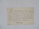 Lettre autographe sign&eacute;e. RICHEPIN (Jean)