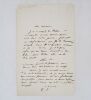 Lettre autographe sign&eacute;e de ses initiales. SARDOU (Victorien)