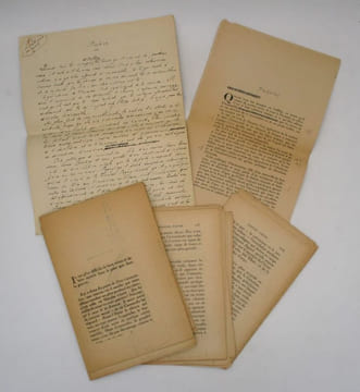 Les Idées restent - Préface : manuscrit autographe signé et épreuves corrigées [et] épreuves corrigées de la presque totalité de l'oeuvre. MASSIS ...