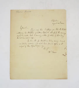 Lettre autographe signée