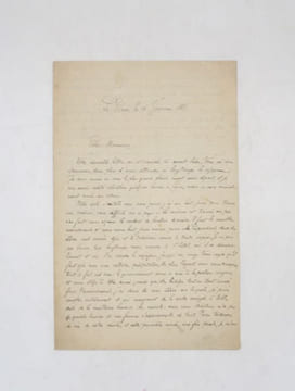 Lettre autographe signée. MASPERO (Gaston)