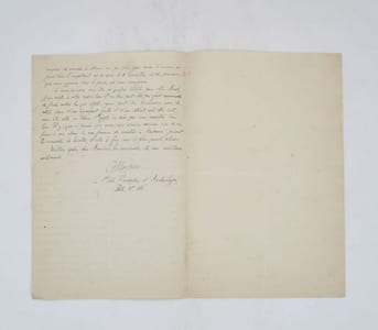 Lettre autographe signée
