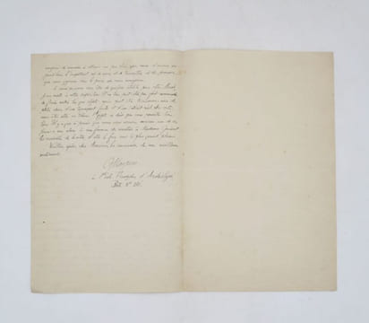 Lettre autographe signée. MASPERO (Gaston)