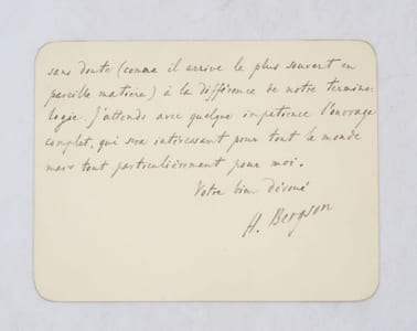 Lettre autographe signée