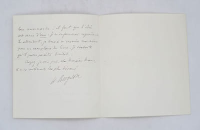 Lettre autographe signée
