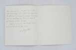 Lettre autographe sign&eacute;e. BERGSON (Henri)