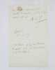 Lettre autographe sign&eacute;e. VIGNY (Alfred de)