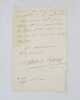 Lettre autographe sign&eacute;e. VIGNY (Alfred de)