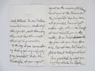 Lettre autographe sign&eacute;e. SWINBURNE (Algernon Charles)