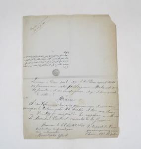 Lettre autographe signée de son Tugra