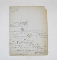 Lettre autographe signée de son Tugra