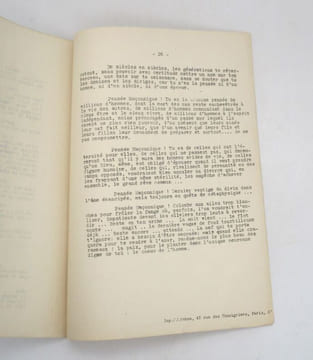 À la recherche de la pensée maçonnique : tapuscrit. [ANONYME]