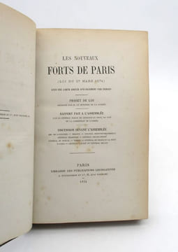 Les Nouveaux Forts de Paris (loi du 27 mars 1874). CHABAUD LATOUR (François-Henri-Ernest, baron de)
