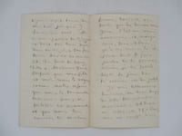 Lettre autographe signée
