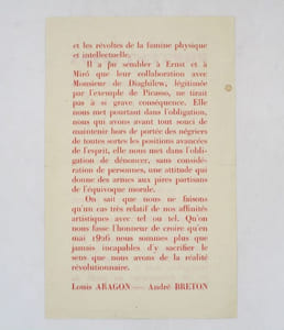 Protestation : tract