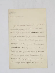 Lettre autographe signée