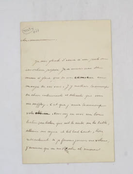 Lettre autographe signée. BARRÈS (Maurice)