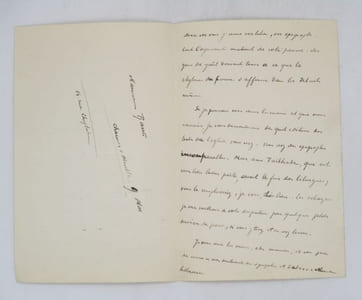 Lettre autographe signée