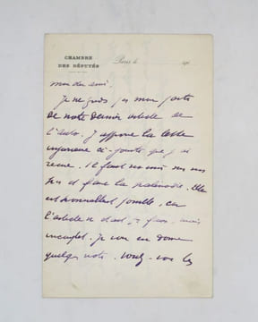 Lettre autographe signée. BARRÈS (Maurice)