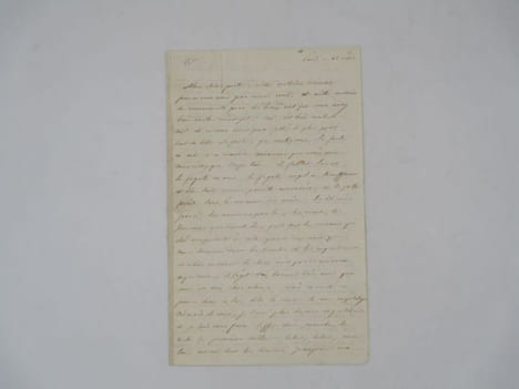 Lettre autographe signée. BARBIER (Auguste)