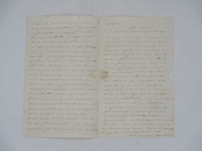 Lettre autographe signée