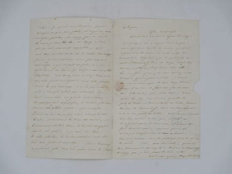 Lettre autographe signée. BARBIER (Auguste)
