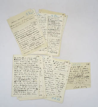 "Première représentation, théâtre de l'Odéon : les Truands, drame en cinq actes, en vers, de M. Jean Richepin": manuscrit autographe signé. MENDÈS ...