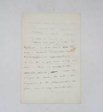 Lettre autographe signée. BRIZEUX (Auguste)