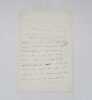 Lettre autographe sign&eacute;e. BRIZEUX (Auguste)