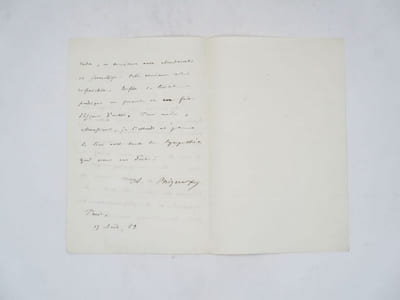 Lettre autographe signée