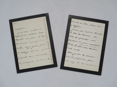 Lettre autographe signée