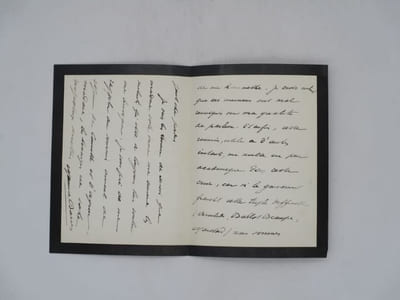 Lettre autographe signée