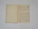 Le Symbolisme [et] Le Vers libre : manuscrits autographes sign&eacute;s. BEAUNIER (Andr&eacute;)