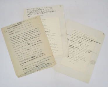En marge d'un discours : tapuscrit et manuscrit autographe