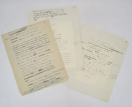 En marge d'un discours : tapuscrit et manuscrit autographe. BENDA (Julien)