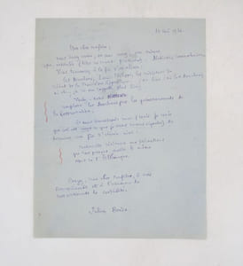 En marge d'un discours : tapuscrit et manuscrit autographe