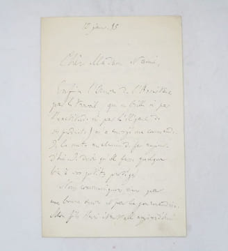 Lettre autographe signée. BRÉAL (Michel)