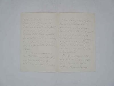 Lettre autographe signée